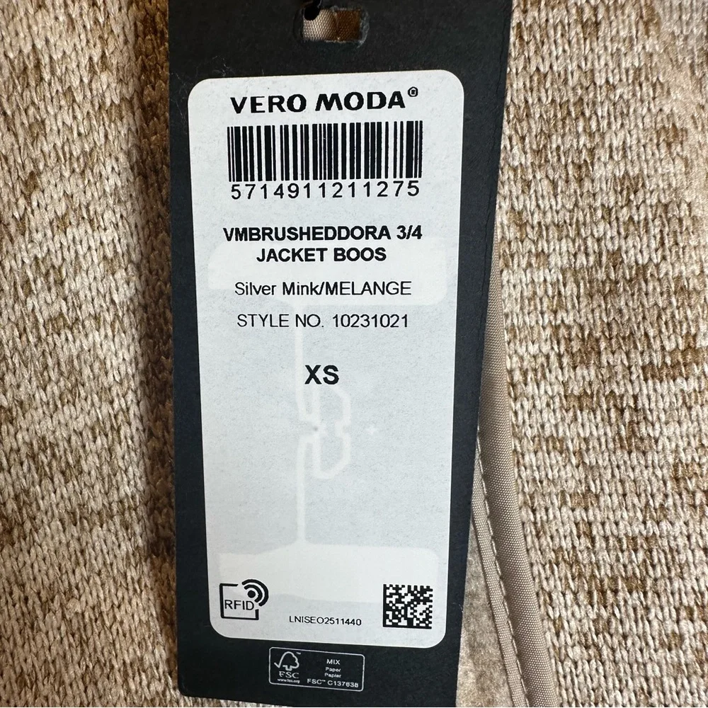 Vero Moda Brush Dora Cream Trench Coat - Picture 6 of 8